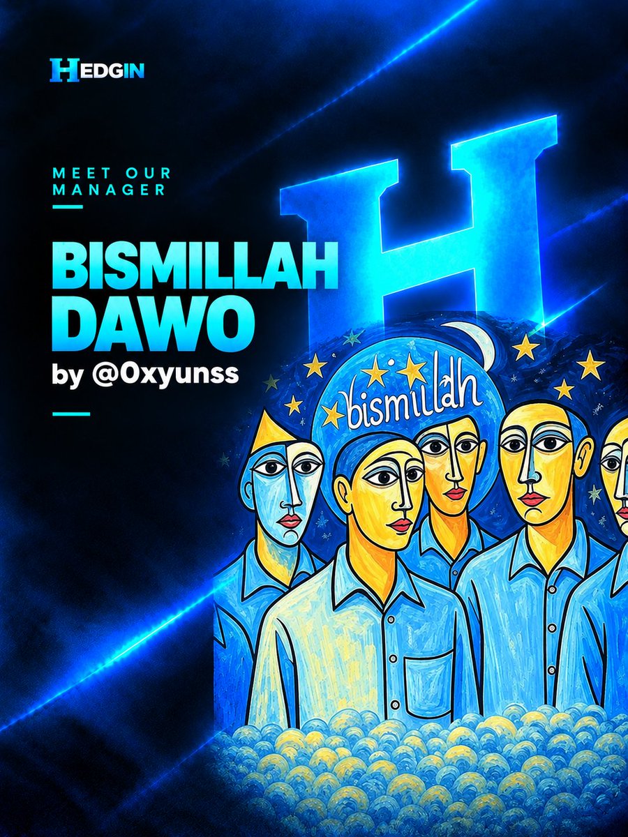 Hedginxyz's tweet photo. Meet Bismillah Dawo by @0xyunss

A private DAO behind some of the most consistent DLMM printers, now goes public on Hedgin.

From monthly group profits in the tens of thousands to individual multi-fig months, they start every session with Bismillah, and the rest is alpha. https://t.co/aC5oh1n8On