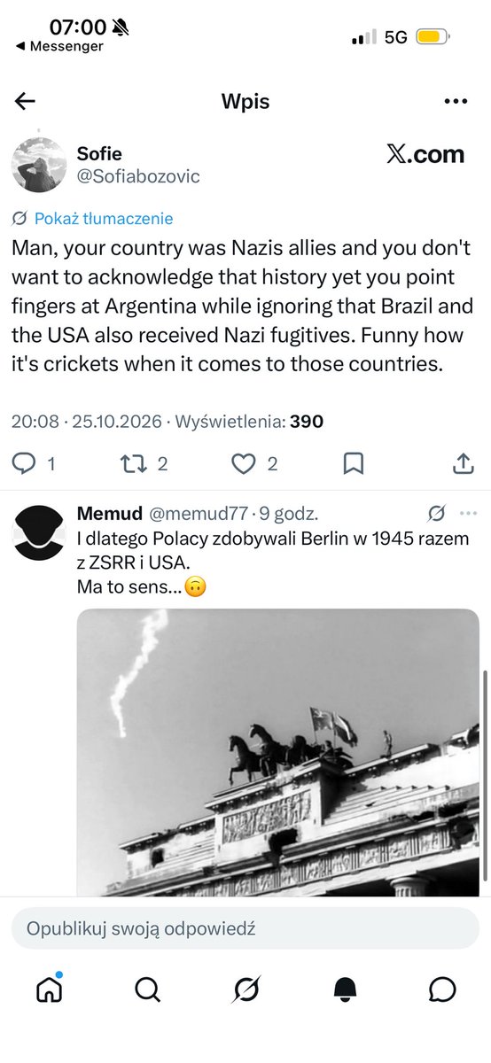 paulinka_92's tweet photo. Jak działa propaganda w Argentynie, że uważają Polskę za kraj nazistowski, ktoś tu musi odrobić lekcje historii https://t.co/VCMY9pnMt1