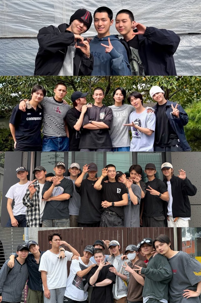 kwansources's tweet photo. seventeen sending off the last 2 remaining members for enlistment 🥺

from now on, we’ll only be counting down until all 13 members are together again. serve well, seungkwan and dino! 🫂 https://t.co/j5T9mOBsF2