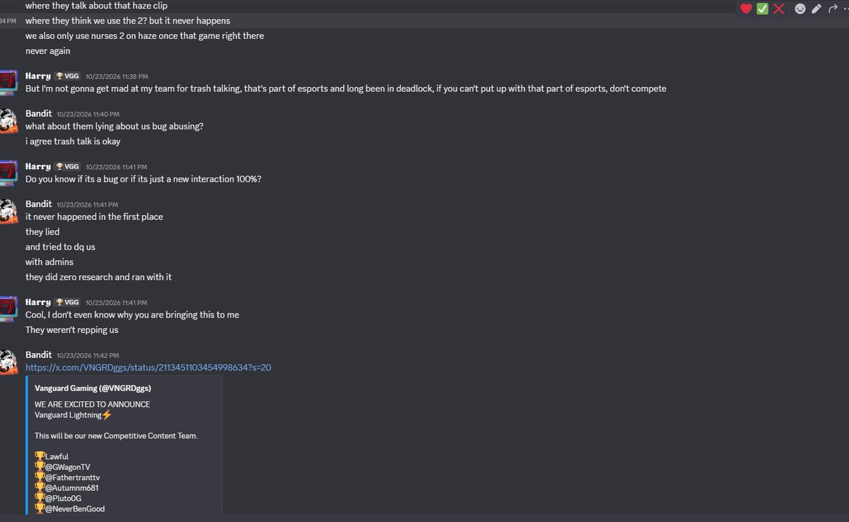 bandit_cq's tweet photo. It's kind of crazy you only care about other players behavior and not your own members really cool to see from an org!!!!!! https://t.co/bF9t2bwM4n