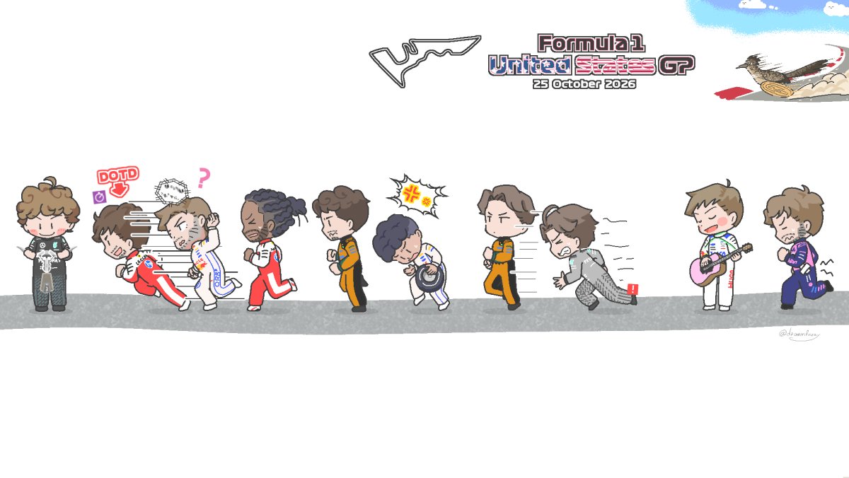 drawnfuzzy's tweet photo. United States GP! 🇺🇸
#USGP https://t.co/aMAXOrxfKZ