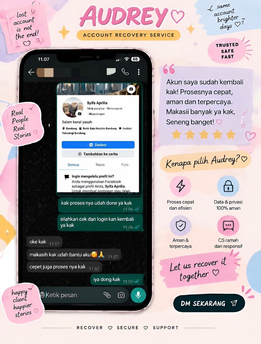 wuacana's tweet photo. All JASA RECOVERY AKUN 🍊

🎀JASA HAPUS AKUN 
🎀JASA PEMULIHAN DAN BALIKIN AKUN LUPA PASWORD/KE HACK
🎀JASA LACAK LOKASI
🎀JASA SADAP WA
🎀JASA LACAK HP HILANG BY NO HP/IMEI
🎀JASA HACK/PEMULIHAN AKUN (EMAIL,IG,WA,TWITER/X, FB,TIKTOK)
#zonauang 
☎️cek wa di bio fast respon https://t.co/YTNwIitAqA