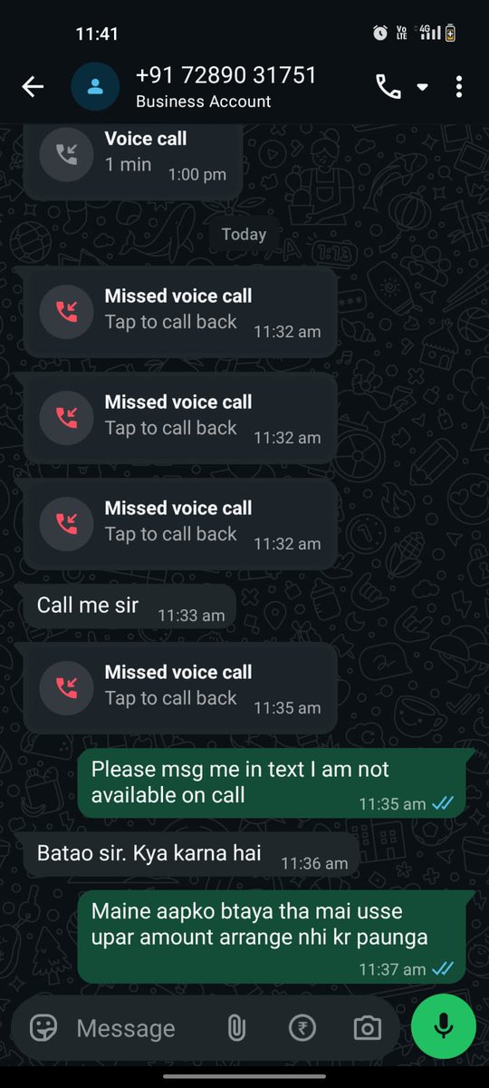 UmeshK_official's tweet photo. @RBI @MyIndusIndBank Deepak of your client Your agents are harassing him &amp; Threating. They are keeps calling and sending Msg on WhatsApp, Please call His, He thinking to end Him life intervene and help her .Ensure that such unethical practices are stopped. https://t.co/JgkoS0Nc4c