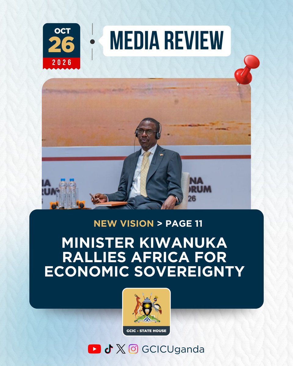 GCICMediaReview's tweet photo. Uganda’s Minister of Defence and Veteran Affairs, Hon. Kiryowa Kiwanuka, has called on African countries to prioritise wealth creation, patriotism and local value addition. https://t.co/poKJsgJCyf