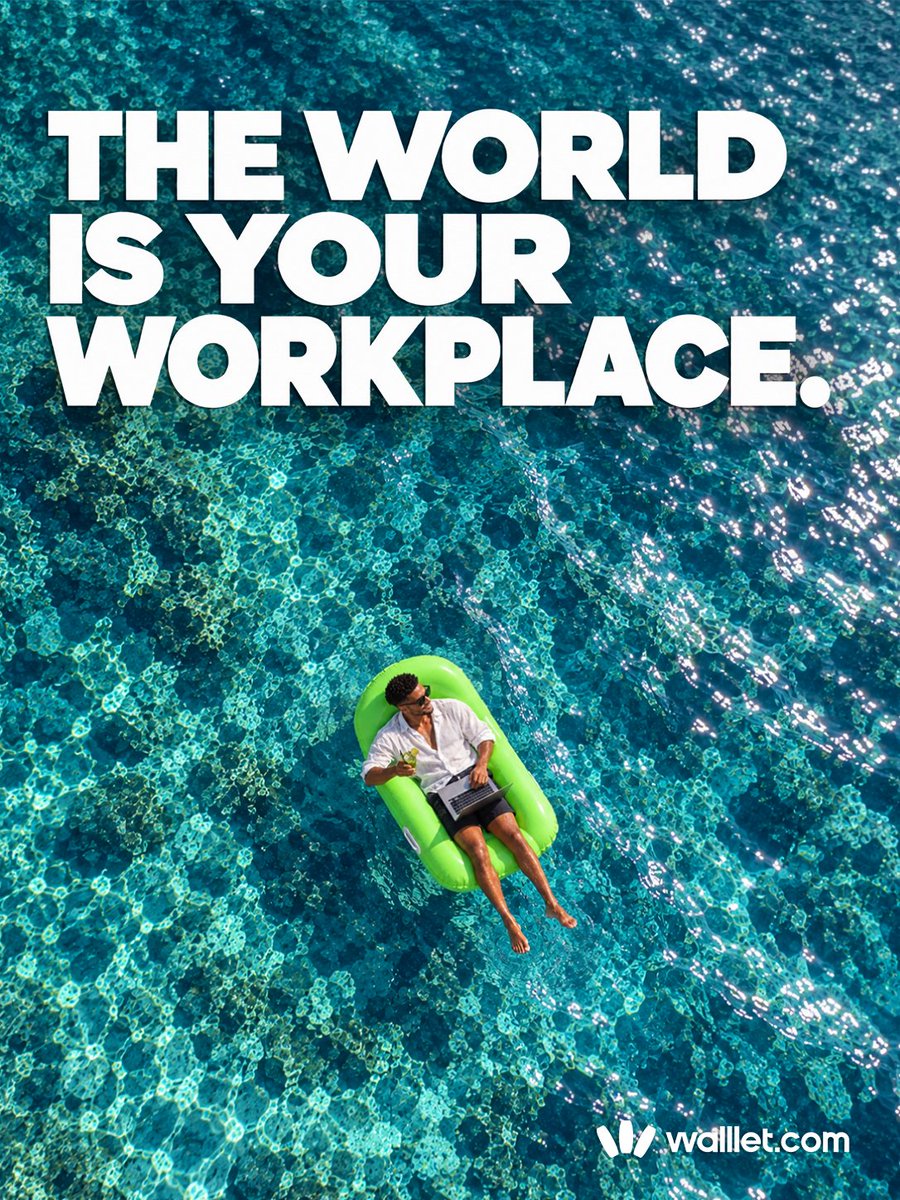 walllet_com's tweet photo. Work from wherever life takes you and get paid by clients abroad without being tied to one place.

With walllet, you can receive USD, EUR, and GBP, then manage, spend, invest, or cash out to nira from the same app.

Work with more freedom. 
Get paid with more flexibility. https://t.co/KQyqiJgx6C