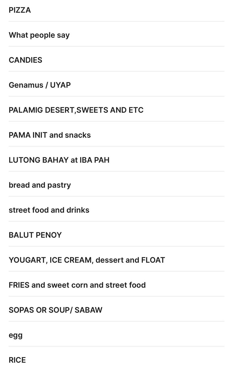 TreeeeCar's tweet photo. this list is killing me https://t.co/jeEcR6DbIt