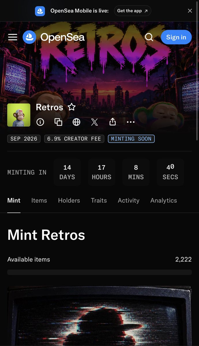 RetrosHQ's tweet photo. 14 days countdown. The wallets that have been submitted, have been uploaded. 

Waiting on a few more partners to submit GTD. Check with your listed project and request to be placed on the list 

https://t.co/WrZszl4TTd https://t.co/iqHWbvv646
