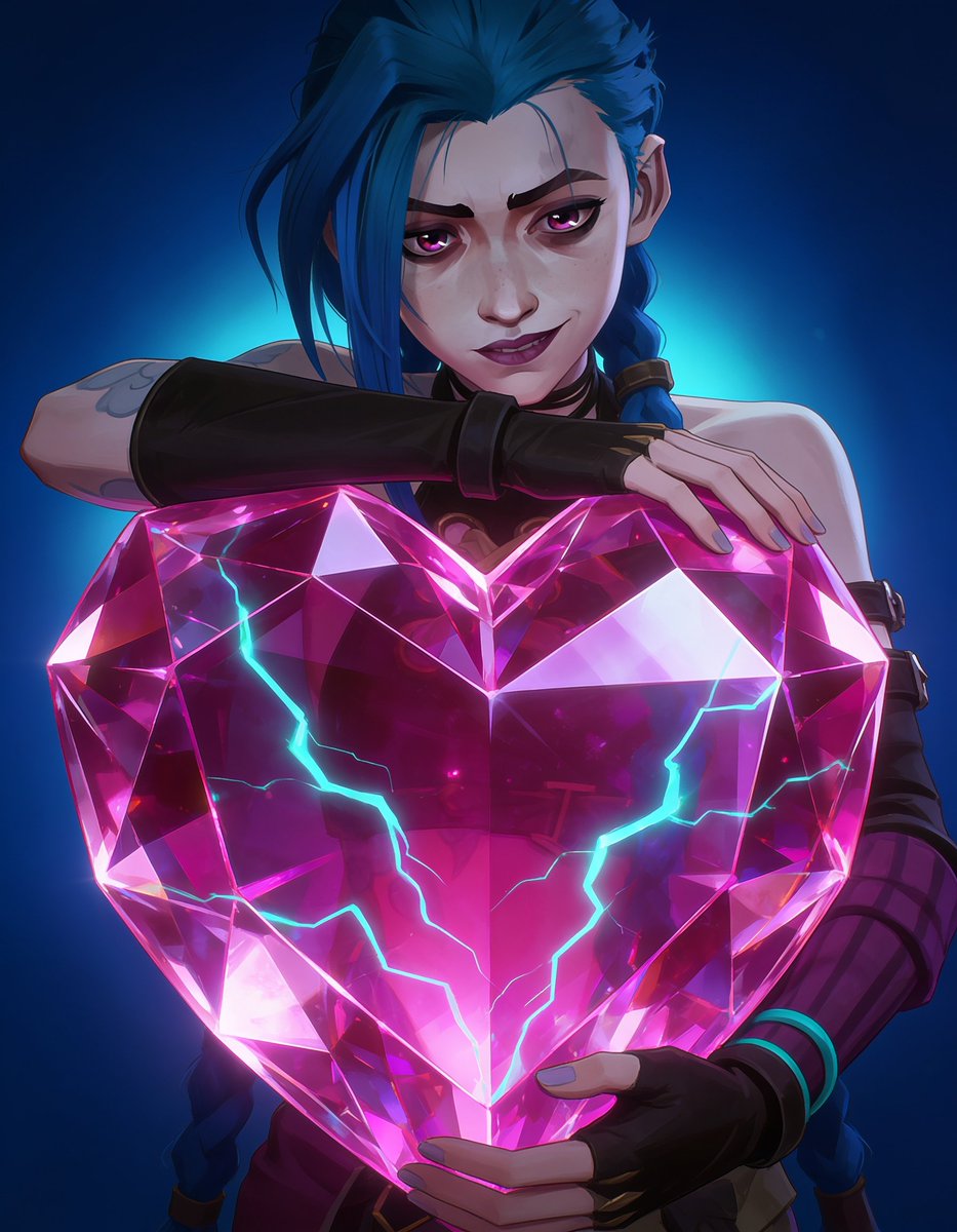 NeogarAI's tweet photo. I love creating anything that come to my mind 😝
#jinx #arcane #heart https://t.co/xKA0pBeaRz