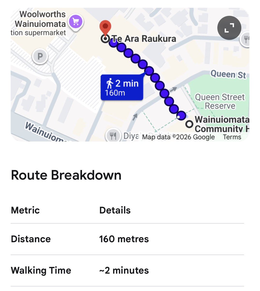 ZooNealand's tweet photo. @SeanPlunket Mallard tweeted about the Wainuiomata Community Hall being closed 

An alternate place to vote was 160 metres away, at Wainuiomata Woolworths - which was open for voting today 

AI says it’s a 2-minute walk https://t.co/joeNKcZMMh