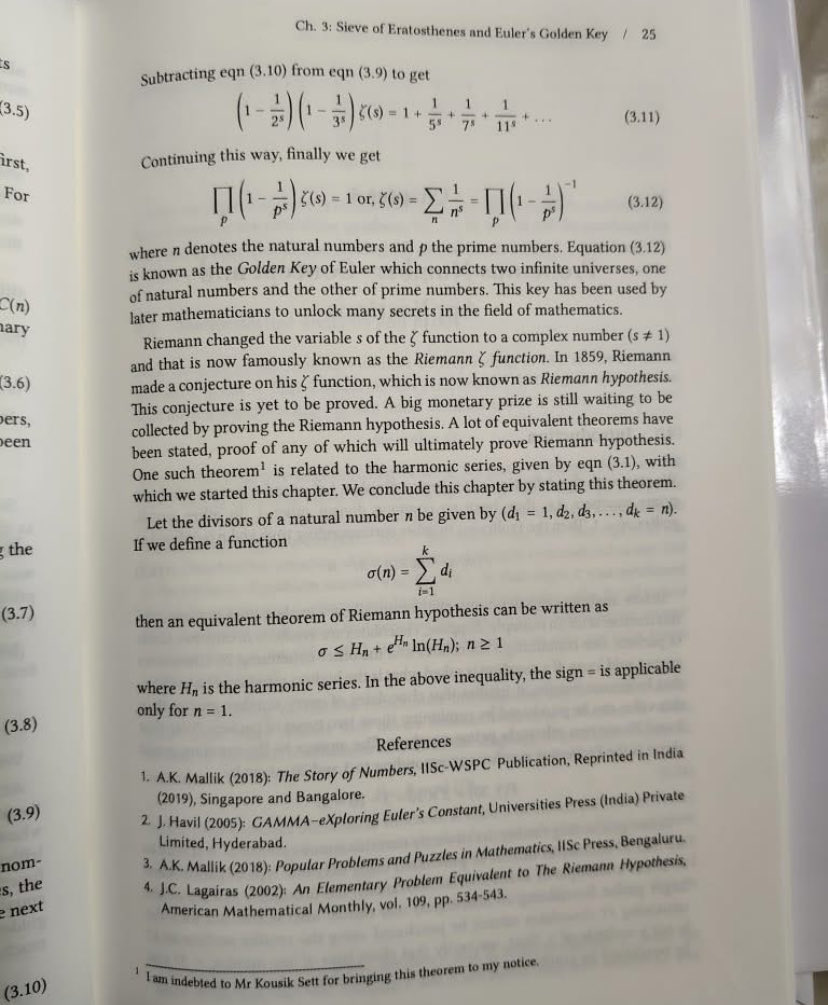 Viktor06Zarakov's tweet photo. Studying up on Euler golden key and link between natural numbers to primes w/the zeta function. #NumberTheory #math https://t.co/l5f6FXwqgi