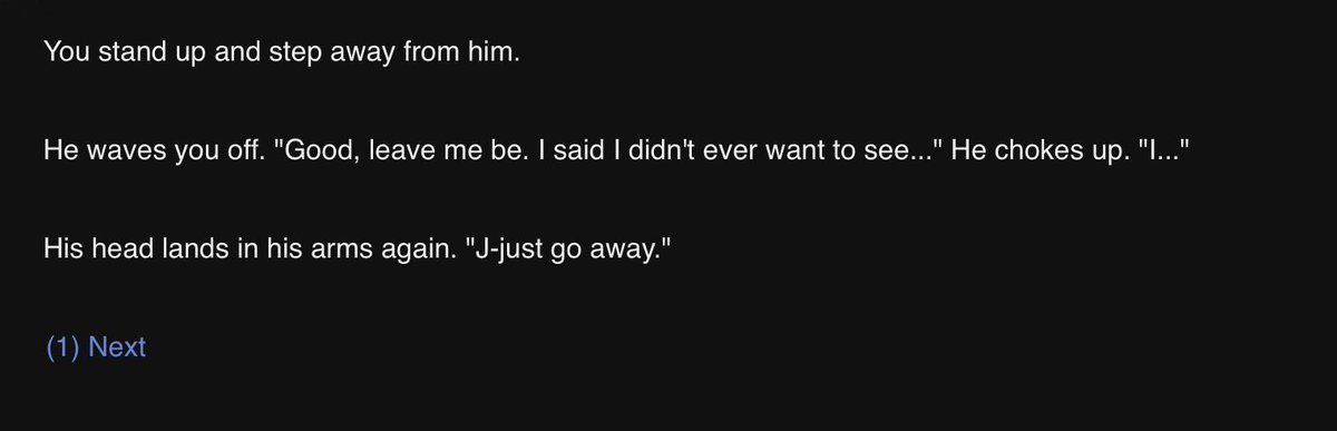 69Gwylan's tweet photo. Got curious on what’ll happen if you say nothing to Gwylan and left him at the pub and ONG it’s devastating to read but ik my pc would do that https://t.co/EFRVq76rmt