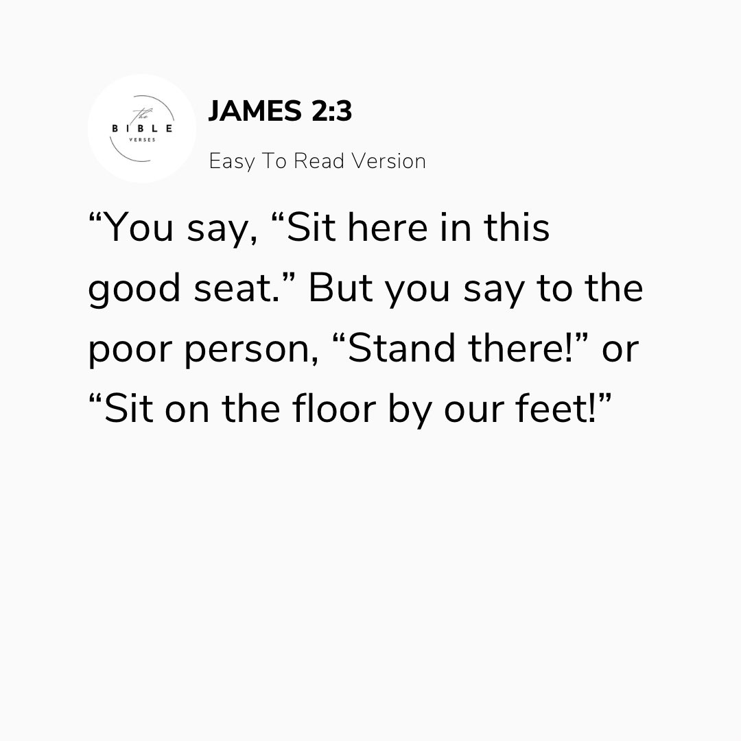 dBibleVerses's tweet photo. James 2:1-4 (ERV)
Love All People
#Bible #Gospel #Scripture #ReadTheBible #EasyToReadVersion https://t.co/mMj0ozlcnM
