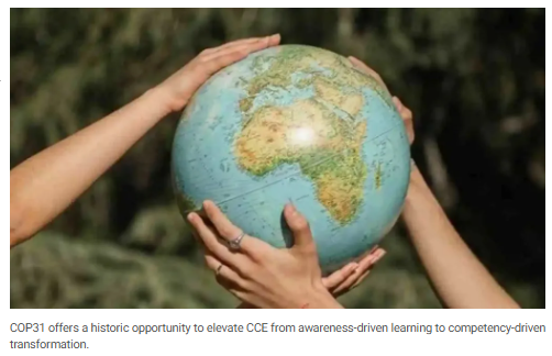SLSVIndia's tweet photo. At COP, a move from climate learning to climate action
https://t.co/P9wk8xpEXE
#SLSV #SLSVIndia #COP #ClimateAction #ClimateChange #ClimateCrisis #ClimateEducation #ClimateLearning #GlobalWarming #ClimatePolicy #Sustainability @UNFCCC @UNEP @UNDP @WWF @ClimateGroup @cop30 https://t.co/MX64evJWgN