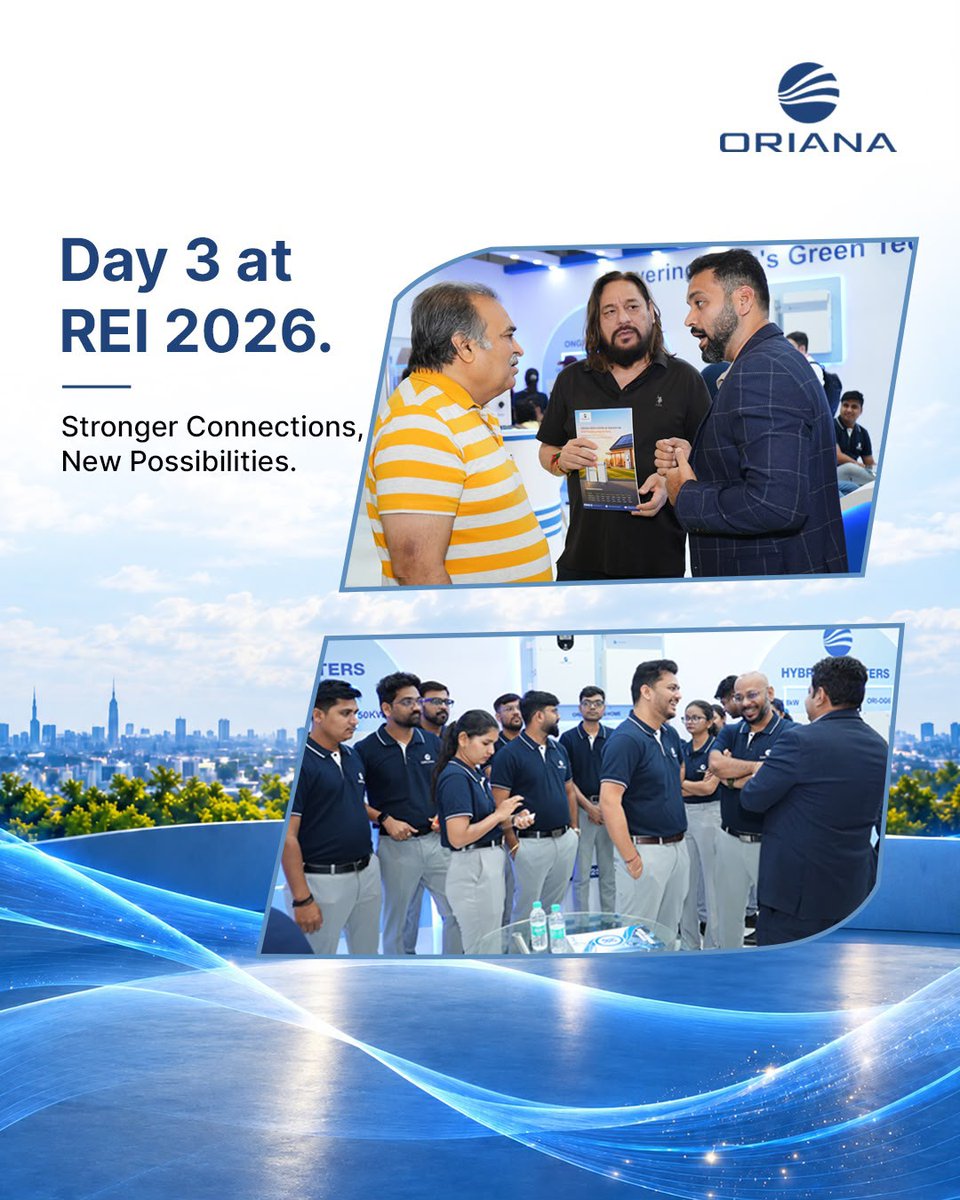 EQMagPro's tweet photo. Day 3 at REI Expo 2026. 
The energy continues around the new Oriana.

Visitors explored our inverter range and connected with our team over the technology, technical expertise and service support behind it. 

#Oriana #REIExpo2026 #SolarInverter #OrianaInverters #RE #EQMag https://t.co/YcQf8vWsJx