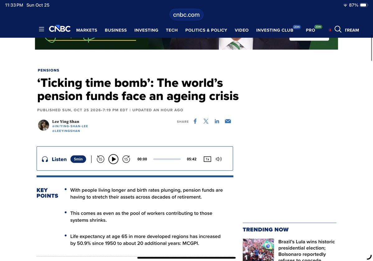 stephensacks's tweet photo. ‘Ticking time bomb’: The world's pension funds face an ageing crisis. Let me summarize for you @LeeYingShan. Soon to retire retirees relying on the current loser generation to cover their final years costs, are doomed. Ponzi schemes always end badly. 
https://t.co/sHQ273uUSx https://t.co/rs3KJRWBvX