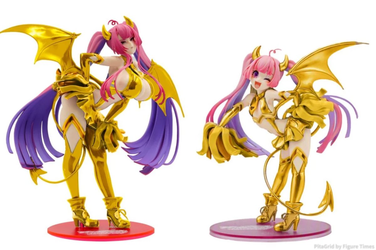 figure_times's tweet photo. 『麻雀ファイトガール』の『ミツモト・ココア サキュバス チアVer.』『ミツモト・ダイア サキュバス チアVer.』がゴールデンVer.でプライズフィギュア化！2027年3月登場予定

詳細はリプ欄へ👇️

 #フィギュア #麻雀ファイトガール https://t.co/ta6Zkm8HG9