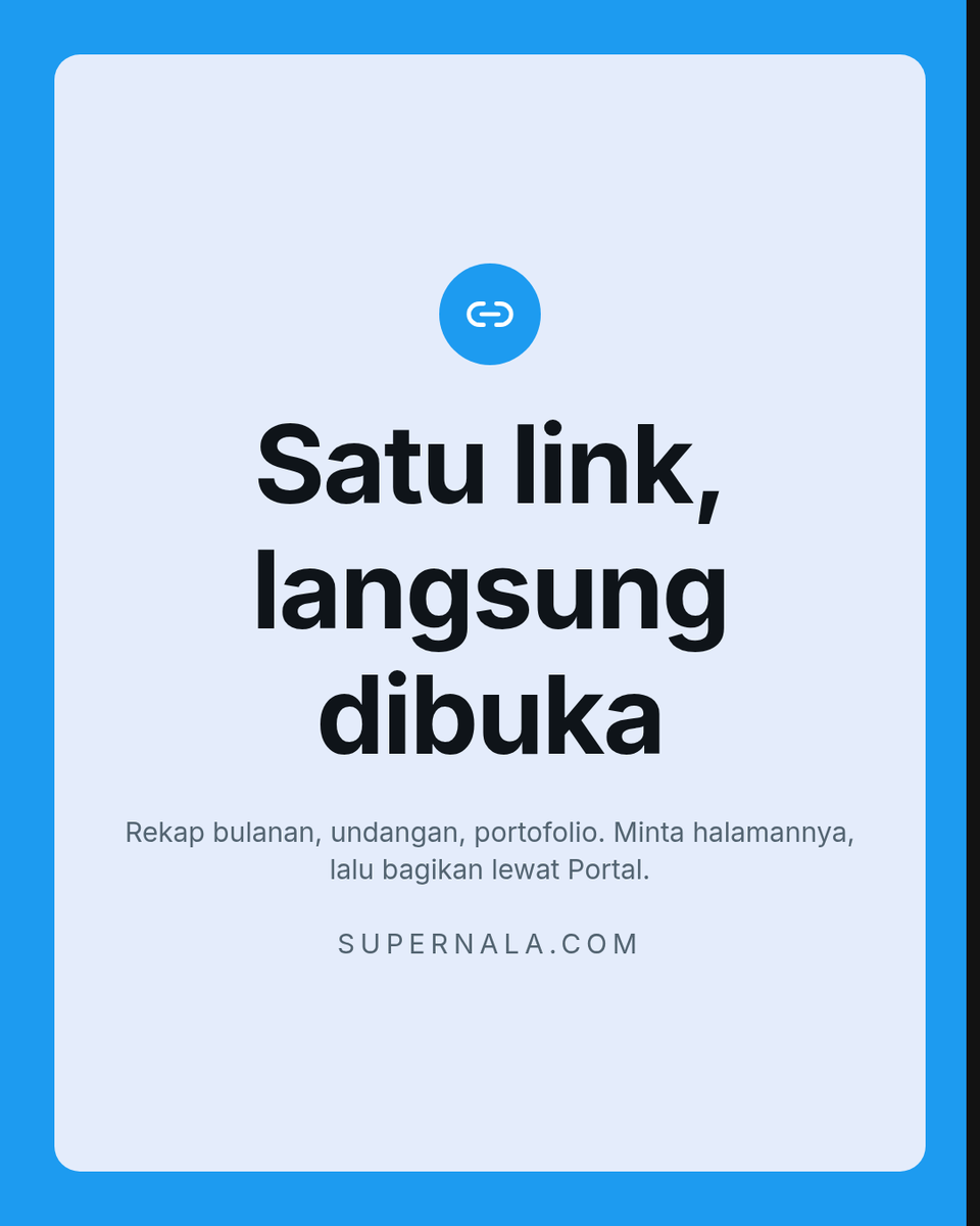supernalacom's tweet photo. Artifact + Portal: bukan balasan chat, tapi halaman utuh. Minta botmu bikinin itinerary liburan, katalog produk, atau portfolio, lalu bagikan satu link Portal biar orang bisa buka dan telusuri sendiri. https://t.co/pvyqHtATJW https://t.co/caYRuNcvM4