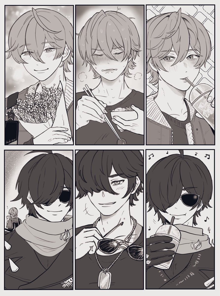 syokuba_is_hell's tweet photo. 昨日はイトアキwebオンリーお疲れ様でした🫂❤️
展示してたイラストです🎶 https://t.co/ut8w1bmSjx