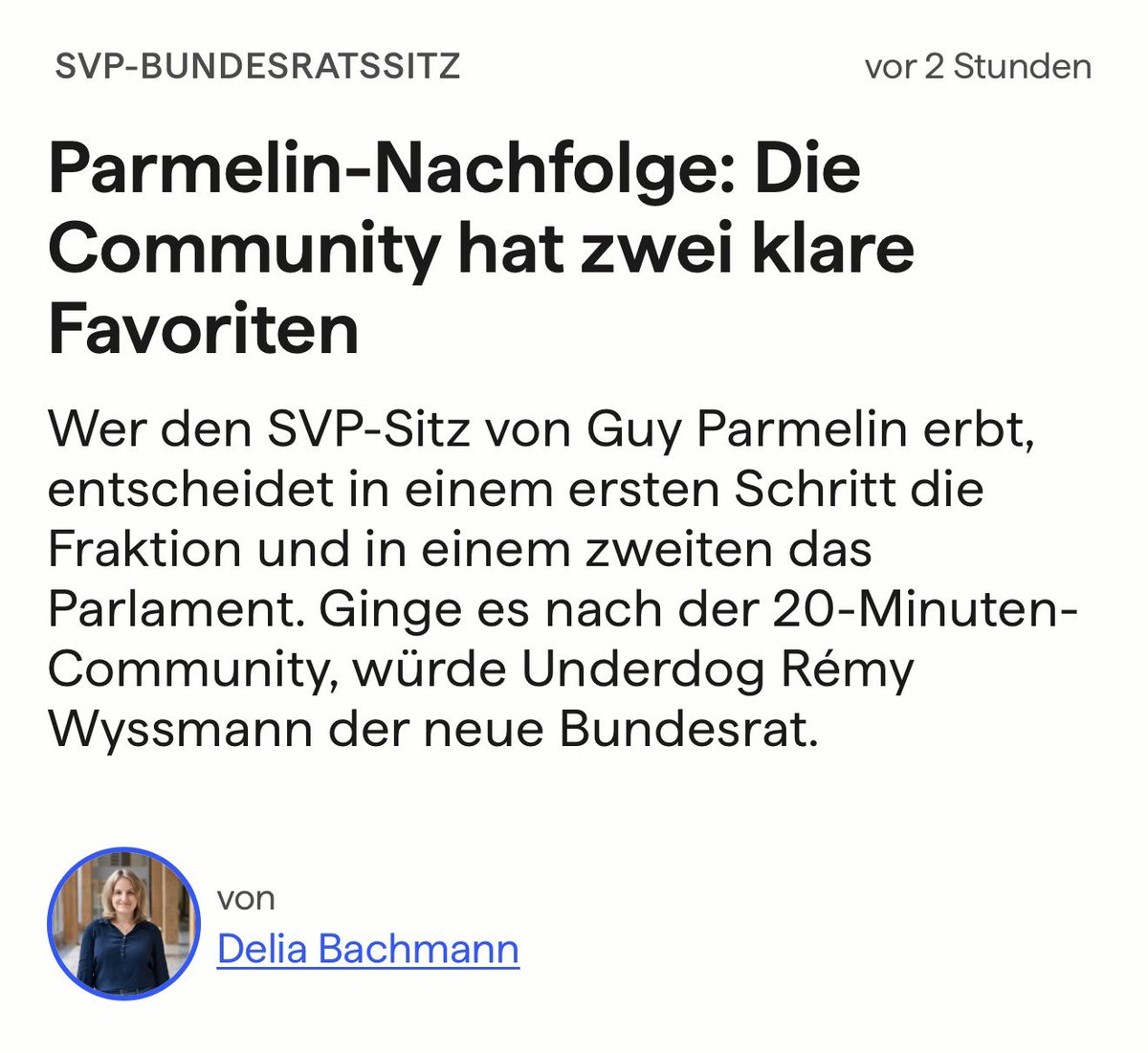 Heiterweiter66's tweet photo. Guten Morgen Schweiz 🇨🇭 Rémy Wyssmann ( der mit den angeblich geringsten Chancen fürs Ticket, jedoch einer, der den Job für die Schweiz 🔝 machen würde ) von der Leserschaft aufs Podest gehoben 🥇👍. https://t.co/rdRCjqSw6H