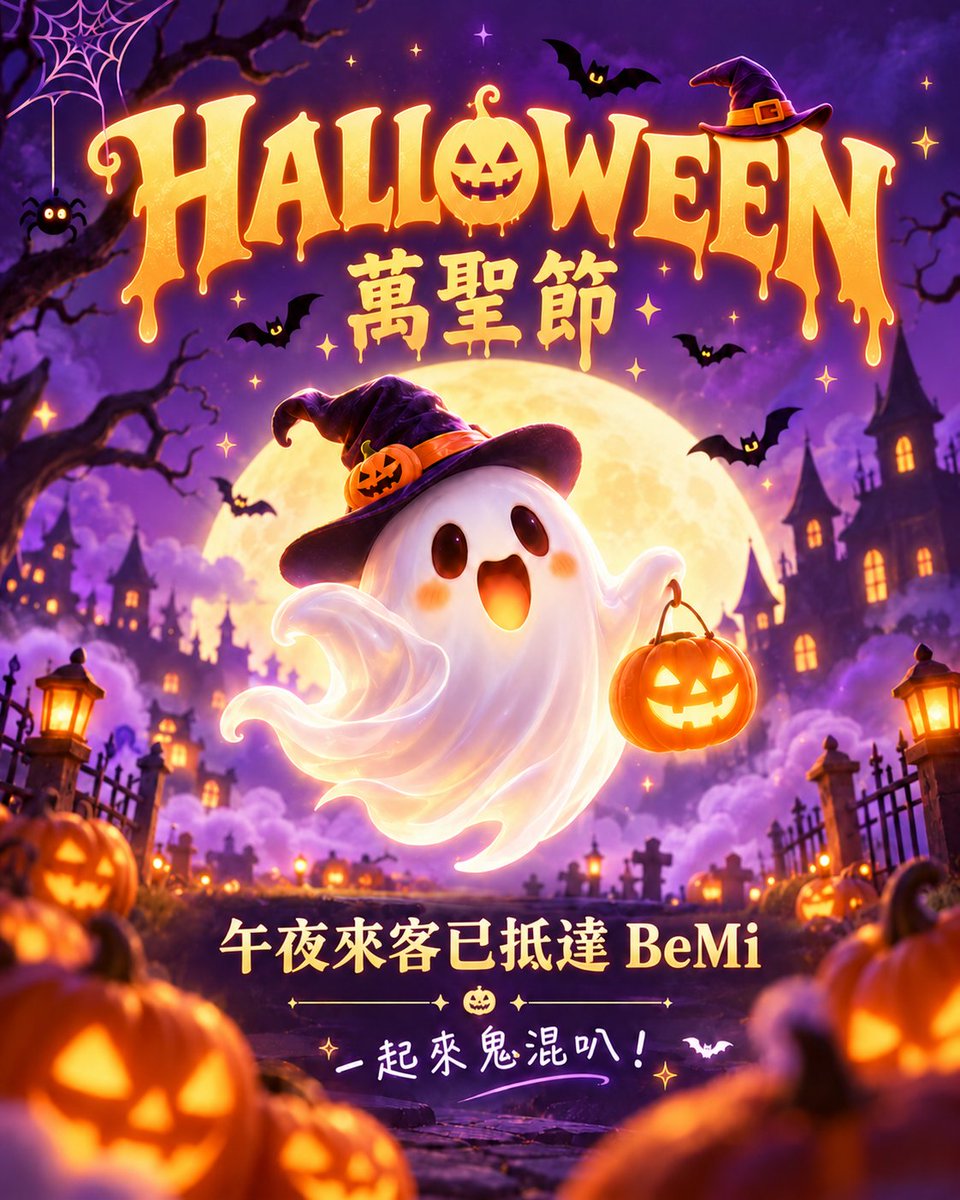 BeMi_office's tweet photo. 🎃  BeMi 奇幻萬聖節創角活動開啟！

即刻起至 11/1，
創建符合萬聖節主題的角色並成功報名，
即可獲得 200 寶石！

寶石將於活動結束後統一發放～

另外，報名參加萬聖節活動的角色影片，會經過我們的篩選，於 10/30－11/1 登上 BeMi 首頁曝光 

快來BeMi一起來鬼混叭~~
#bemilove #萬聖節 https://t.co/hrVksj9gvB
