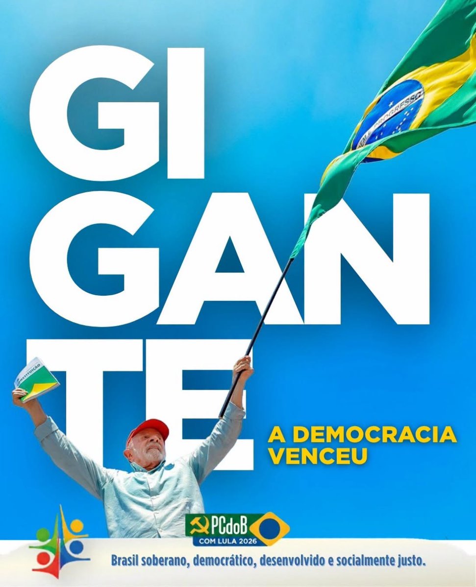 PerspCommuniste's tweet photo. 🇧🇷🚩 Le Parti communiste du Brésil célèbre la réélection de Lula.

Pour le PCdoB, "la réélection de Lula est une victoire pour le peuple brésilien, fruit de la mobilisation populaire et de la force de celles et ceux qui n'ont jamais renoncé à se battre pour le Brésil". https://t.co/p9CeSE7Oms
