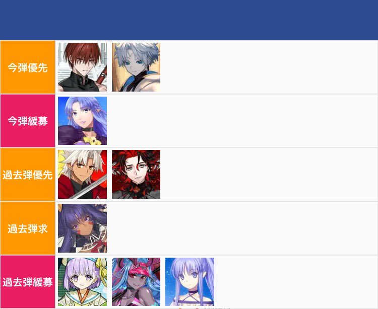 Siba_No_Yume's tweet photo. 【交換】FGO ウエハース

【譲】画像1〜3
【求】藤堂、原田など画像4

アルキャス、リリスは迷ってるため厳しめ
一枚目は🟧の子と交換希望
原田、藤堂は同数で集めたいためお時間いただく場合があります🙇‍♀️

都内手渡しor郵送 https://t.co/5e3fjIdlga
