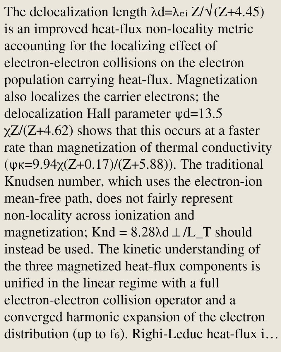 VPHM's tweet photo. Plasma transport by carrier electrons: delocalization length for heat-flux

C. A. Walsh
https://t.co/dCeE1mXhkW [𝚙𝚑𝚢𝚜𝚒𝚌𝚜.𝚙𝚕𝚊𝚜𝚖-𝚙𝚑] https://t.co/AvSFxU6Iuj
