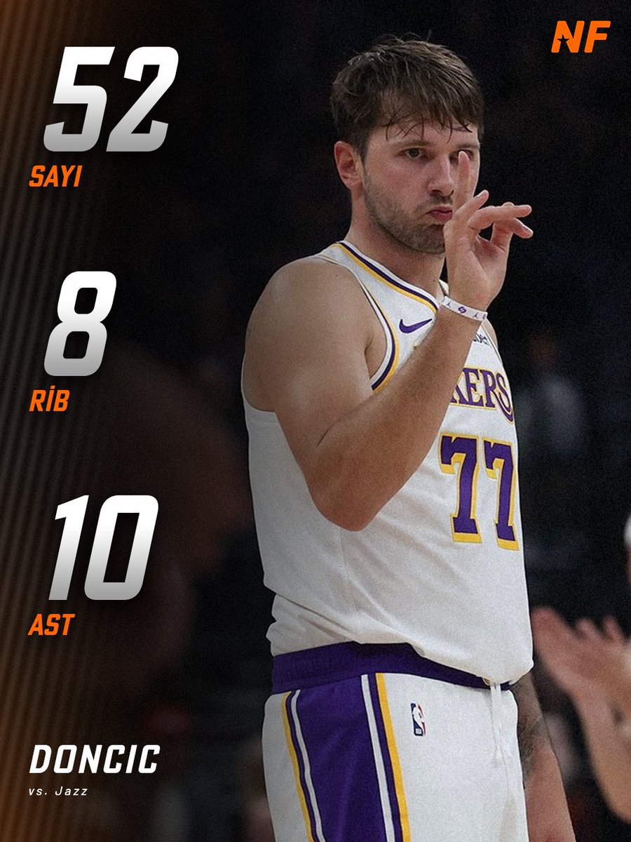 NFcomtr's tweet photo. LUKA DONCIC SHOW... SEZONUN İLK 50+ SAYILIK PERFORMANSI! 🔥✨ https://t.co/z2I1XdM6u3