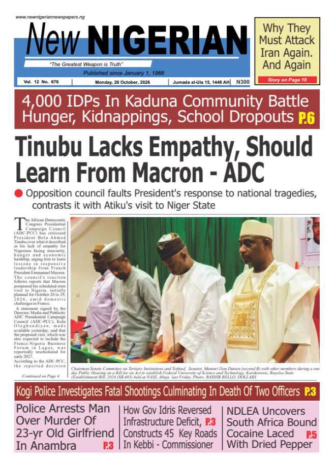 News Headline Nigeria on X: 