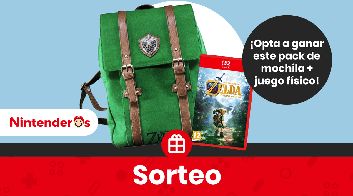 Nintenderos's tweet photo. ¡Sorteamos un pack de Zelda: Ocarina of Time Remake en físico + Mochila prémium de Zelda!

1⃣ Síguenos y RT aquí 
2⃣ Cita o responde este tuit con #VuelveOcarinaOfTime diciendo qué es lo que más les gusta del remake 

¡Suerte! - https://t.co/Z42mGxUq7a https://t.co/gWcpZF3vQ9