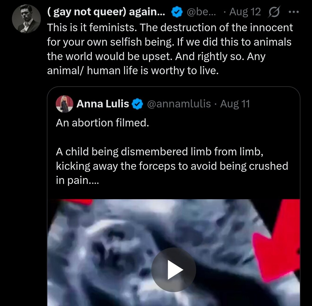 radical_jam_'s tweet photo. «Male terf»...... MEN CANNOT BE RADFEMS WTF IS THISSSSSS 
AND he's also anti-abortion, are you kidding me...???? People really have no idea what radical feminism is 😀😀 https://t.co/6HBppJXBBG