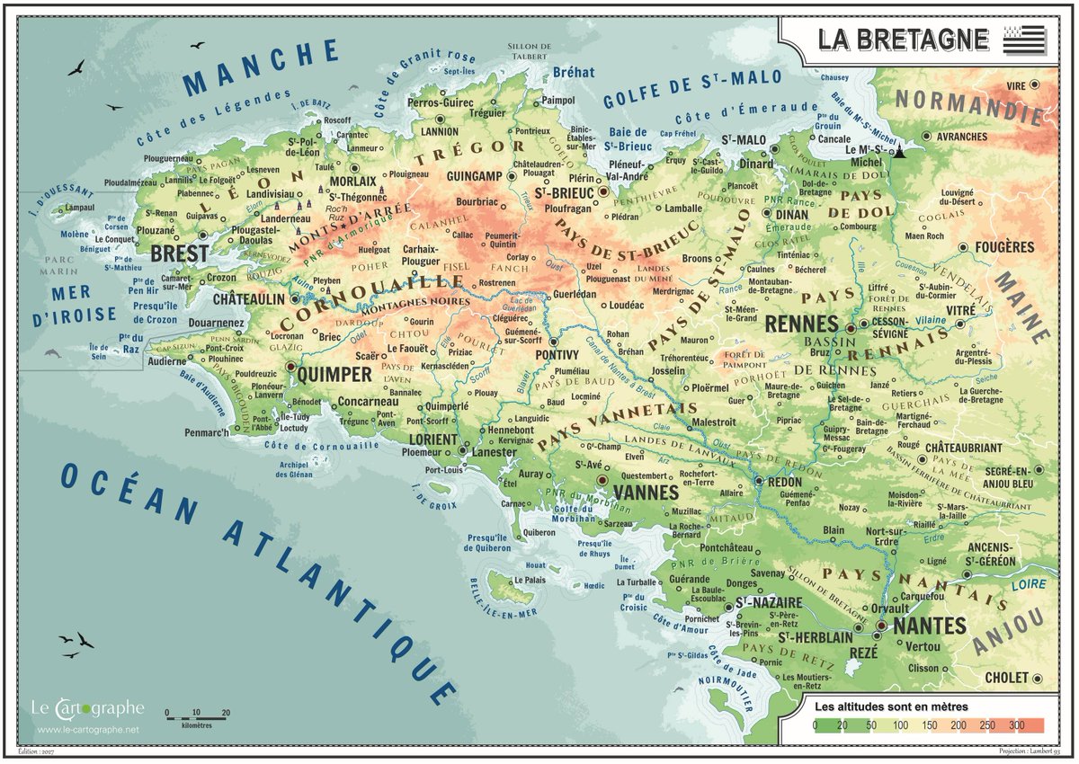 lecartographe's tweet photo. 🗺️ Ma carte de la Bretagne sera en ligne ce matin.
De nombreuses corrections et rajouts. Merci à vous !
Ma grand-mère étant bretonne de Rochefort-en-Terre, c'est pour moi le centre de la Bretagne :) ❤️
J'enverrai les premières cartes en milieu de semaine 🎁
 Format 50x70 cm https://t.co/HYlvcsPCyc