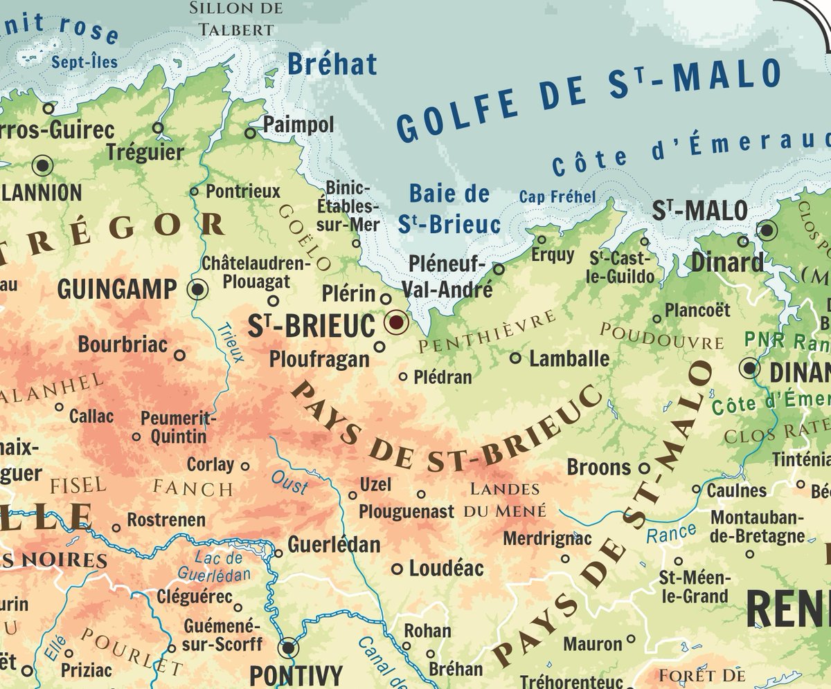 lecartographe's tweet photo. 🗺️ Ma carte de la Bretagne sera en ligne ce matin.
De nombreuses corrections et rajouts. Merci à vous !
Ma grand-mère étant bretonne de Rochefort-en-Terre, c'est pour moi le centre de la Bretagne :) ❤️
J'enverrai les premières cartes en milieu de semaine 🎁
 Format 50x70 cm https://t.co/HYlvcsPCyc