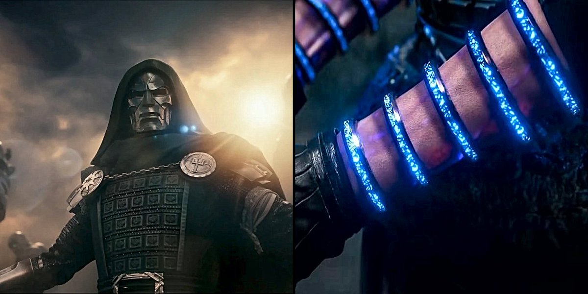 DODCNotes's tweet photo. nobody noticed that the markings on doctor doom's armor just solved the biggest unanswered mystery in the mcu.

when doom breaks into bruce banner's bunker in endgame encore, glowing runes appear on the floor that match the symbols etched into his suit and the ten rings.

everyone thought marvel dropped the phase 4 artifact plotlines when they moved on from kang. they didn't. doom is coming to earth-616 in avengers doomsday because the pieces of his god emperor armor are scattered across the colliding universes:

shang-chi's ten rings: sending a beacon into deep space since 2021 straight to doom's citadel.
wakanda & talokan vibranium: why shuri and namor are both in doomsday (doom needs pure vibranium so his armor doesn't burn out like tony's nano gauntlet).
the green runes (endgame encore): ancient latverian sorcery etched into his suit to cage cosmic power like hulk.
sentry & the void (thunderbolts*): the dark-matter battery to power the armor once loki's tree falls.
franklin richards (first steps) & the x-men: the reality spark to weld the surviving earths into battleworld.

doom isn't invading earth-616 just to conquer it. 616 has been holding the missing pieces of his suit for thousands of years.

only piece missing is who hid the ten rings on earth in the first place. who's your bet?