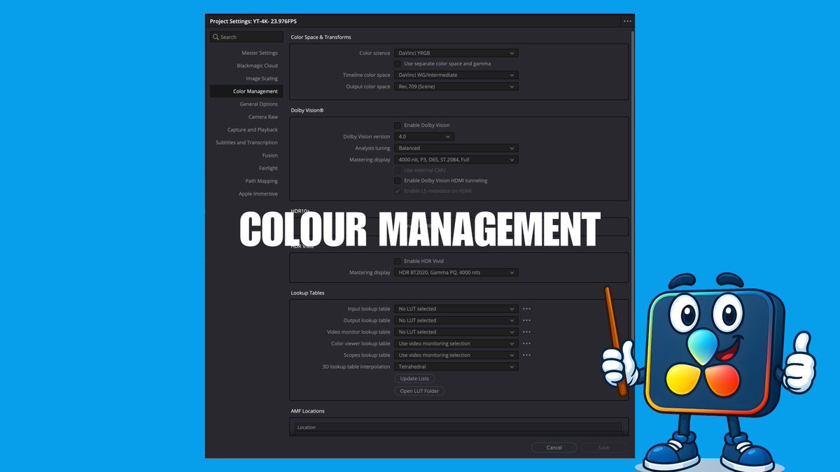 OSideMedia's tweet photo. DaVinci Resolve color management decides how your footage is handled from camera log to final export. Here's every setting on the panel, and the picks I recommend. https://t.co/JthjdZGmhM https://t.co/iyNo8WrruR