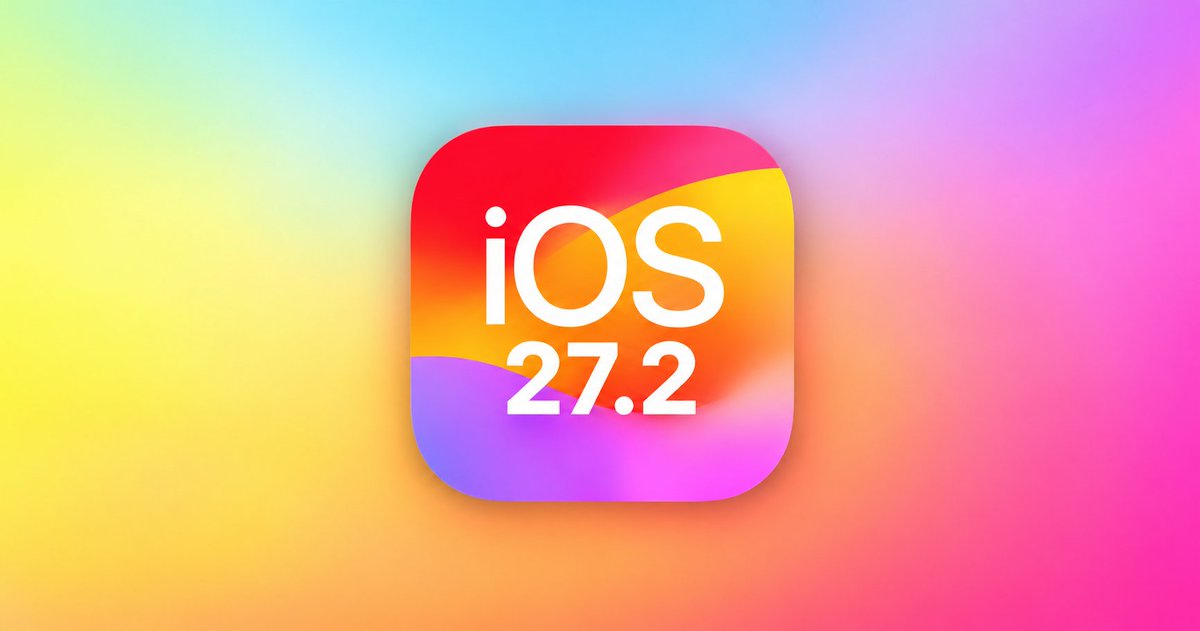 oneuios's tweet photo. 🍏 Stable iOS 27.2 is expected to arrive today, bringing potential performance improvements, bug fixes, and exciting new features! 📱🚀 https://t.co/rDKppYF8h2