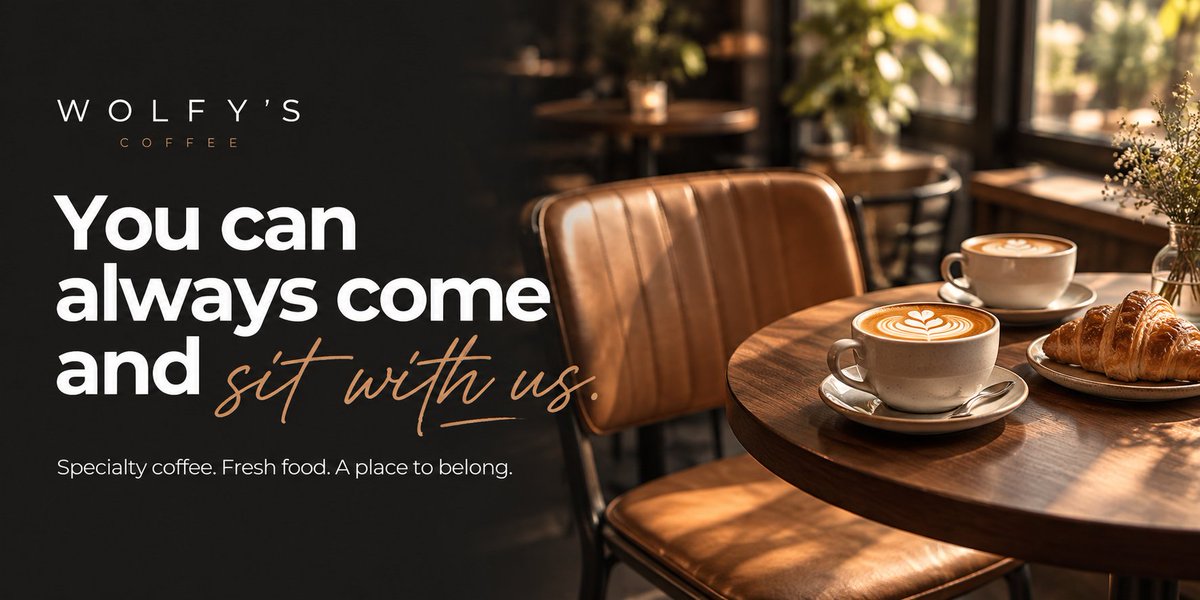 WolfysBar's tweet photo. Morning, Wolfpack! 🐺

Great coffee, good food, and even better company. That's what Wolfy's is all about.  

Whether you're stopping by for five minutes or staying for hours, there's always a place for you at our table.  

Have a brilliant Monday! https://t.co/AawmpMH250