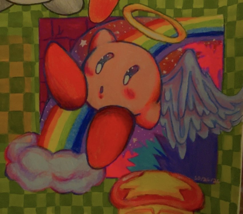 hkdzm1986's tweet photo. Kirby with Prismacolor pencils https://t.co/ZW2qKa1QXE