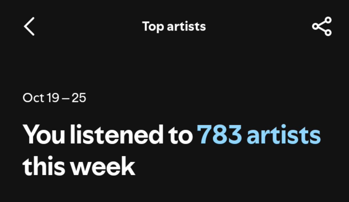 milokas_'s tweet photo. show us your listening stats for the week 👀 https://t.co/qSSCGK3nUx