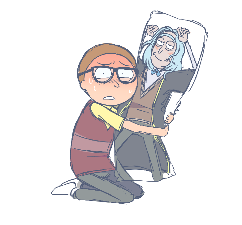 Yukkoroadz's tweet photo. Whatcha doin', Glasses Morty? #rickorty https://t.co/TfBoAKWXkh