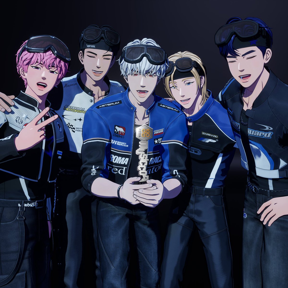 Pcldehf's tweet photo. 음중 트로피랑 찍은 사진들 너무 좋아💙💜💗❤️🖤 https://t.co/d6FJYWlKD5