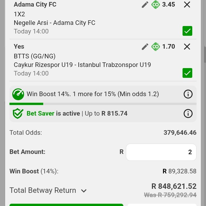 Janekvt's tweet photo. 49-fold Team Total Over 0.5 slip [Ireland Division, FA Trophy, National League &amp; more]
Odds: 35,880.60
Code: BW7D42C9E6
Kick-off 21:45
10-fold mix slip [Austria Liga, Singapore League, Ethiopia League &amp; more]
Odds: 379,646.46
Code: BW7D42AAF6
Kick-off 12:00
🤯⚽️ #Betway https://t.co/7IMwcs4poT