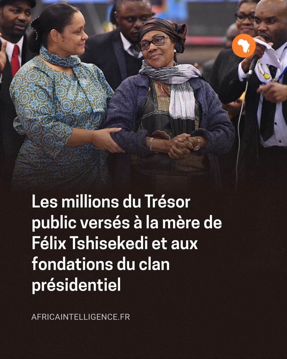 Africa_In_FR's tweet photo. RDC | L'État a déboursé plusieurs millions de dollars au bénéfice de la mère du président pour les indemnités de sortie de son défunt mari. Plusieurs fondations liées à Félix Tshisekedi ont également bénéficié de très généreux virements du Trésor public.
➡️ https://t.co/pDOie9D6ZI