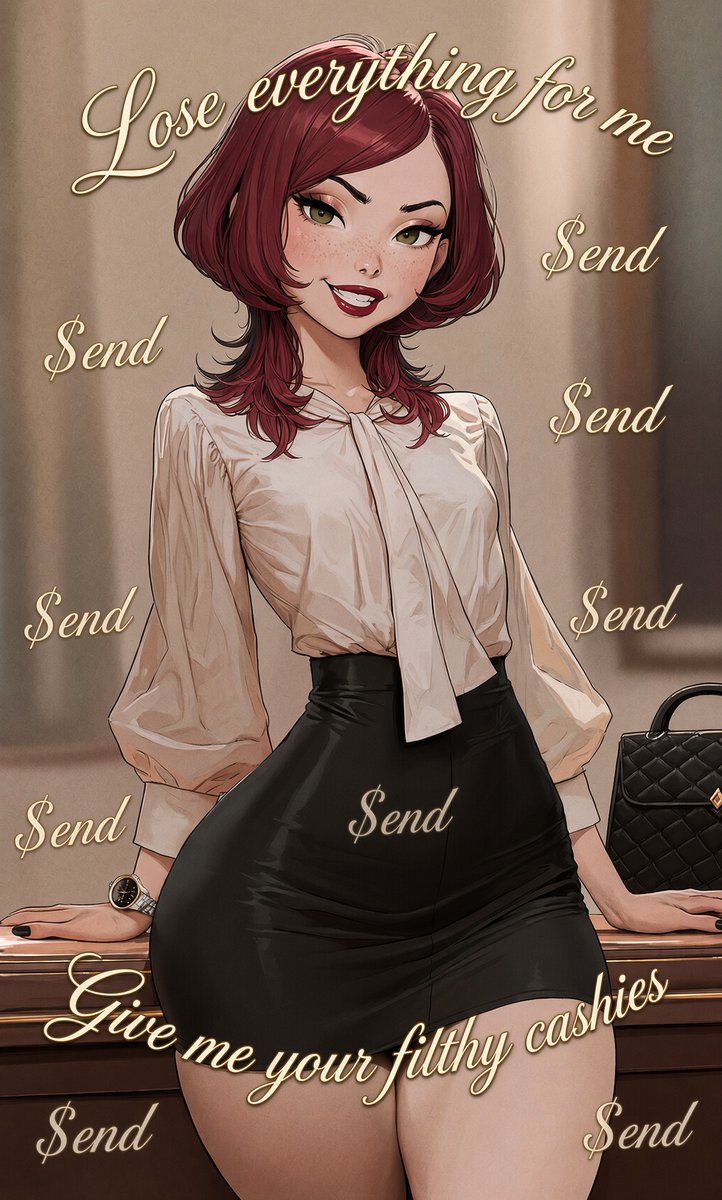 DarknessQOS's tweet photo. Back to my boring office job, but look what my devoted 𝓬𝓪𝓼𝓱𝓬𝓸𝓬𝓴𝓼 funded over the weekend! This watch? Your tribute. This bag? Your tribute. Go to work so you can pump out more cashies for me, my little ATMs. I'm so much better than your boring wives and girlfriends, aren't I? That's why you 𝓓𝓡𝓐𝓘𝓝 for me. Happy Monday, 𝓹𝓪𝔂𝓹𝓲𝓰𝓼~ 💋 #2dfd #findom  #humiliation #qos