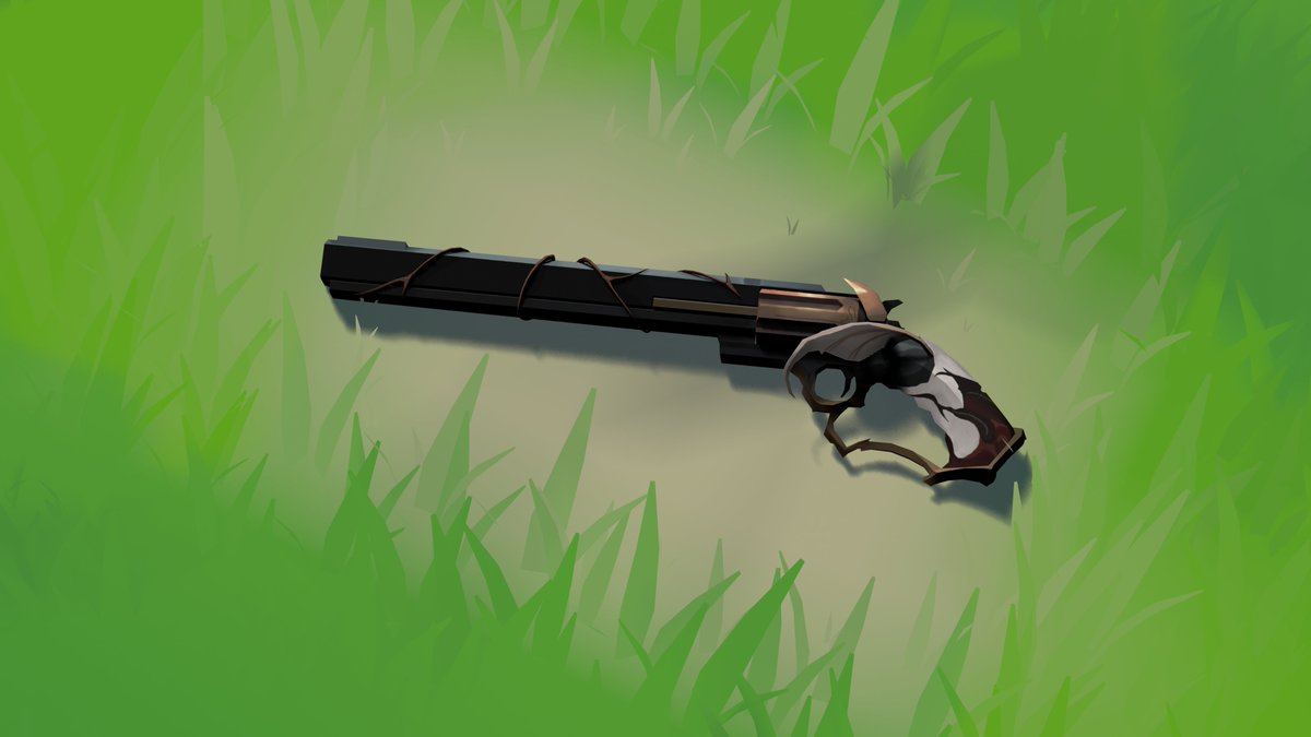 Ashenaiii's tweet photo. Handpainted fantasy Handcannon Model 

#Roblox #robloxdev #3dart #AdobeSubstancePainter #3dcoat https://t.co/JfD9XRumsj