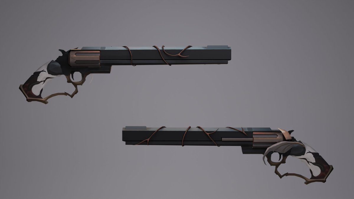Ashenaiii's tweet photo. Handpainted fantasy Handcannon Model 

#Roblox #robloxdev #3dart #AdobeSubstancePainter #3dcoat https://t.co/JfD9XRumsj