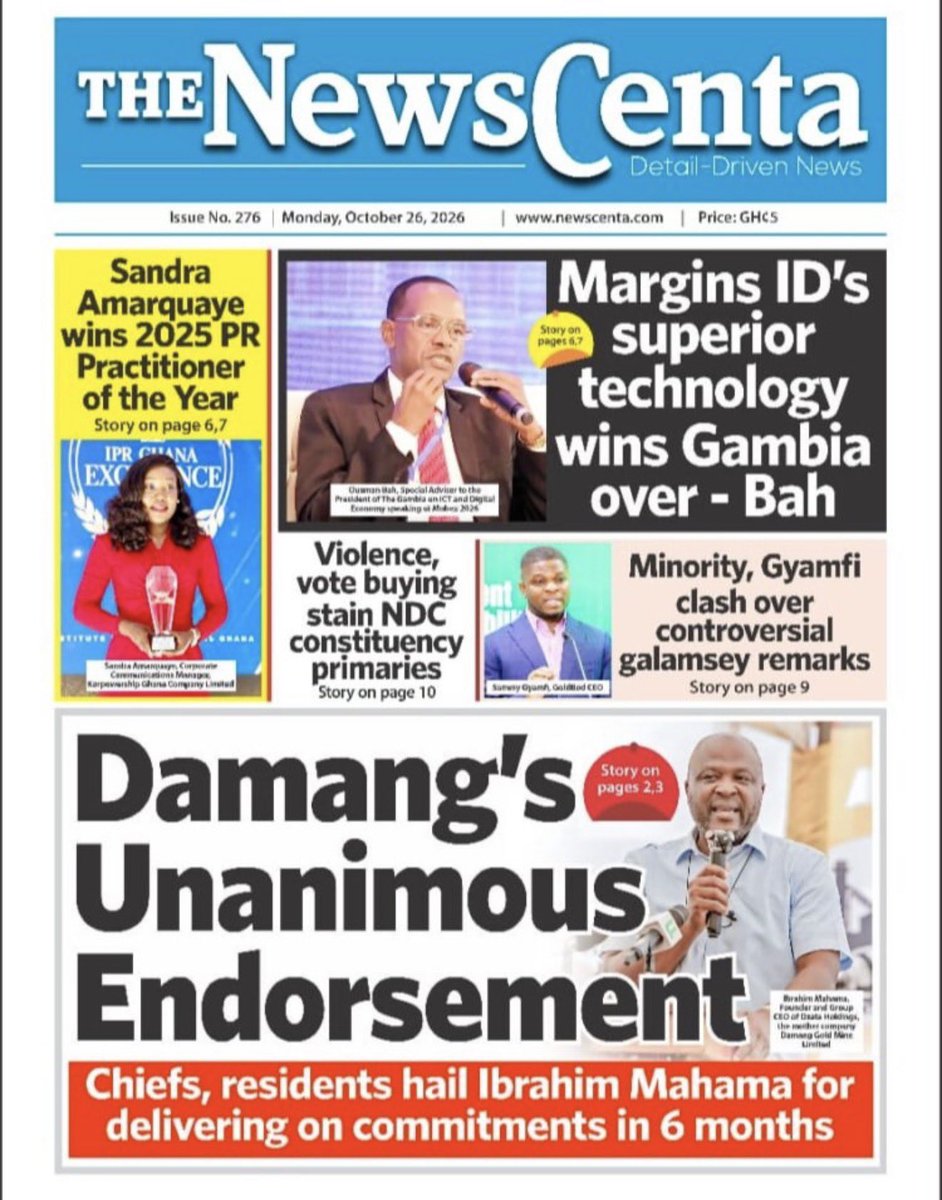 GameTV_gh's tweet photo. News Headlines:Monday October 26,2026.
#gametv https://t.co/CL8pwfVHzm