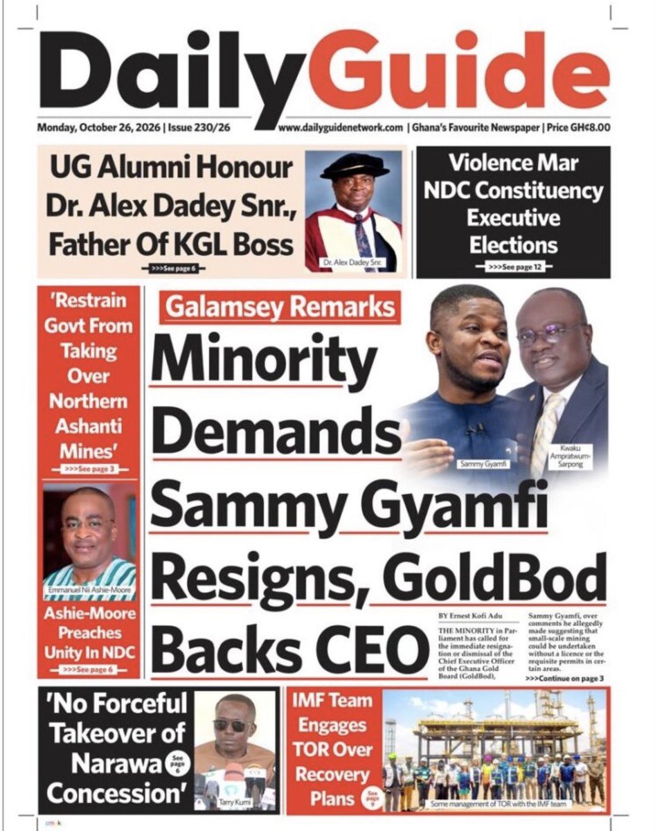 GameTV_gh's tweet photo. News Headlines:Monday October 26,2026.
#gametv https://t.co/CL8pwfVHzm