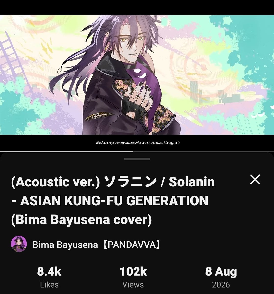 Bima_Bayusena's tweet photo. Solanin cover udah 100k!!! teruma kasih Pandavvarna kerne banget😎👊👊(tetep lebih jerne gwej) https://t.co/NfNYeFSYEh