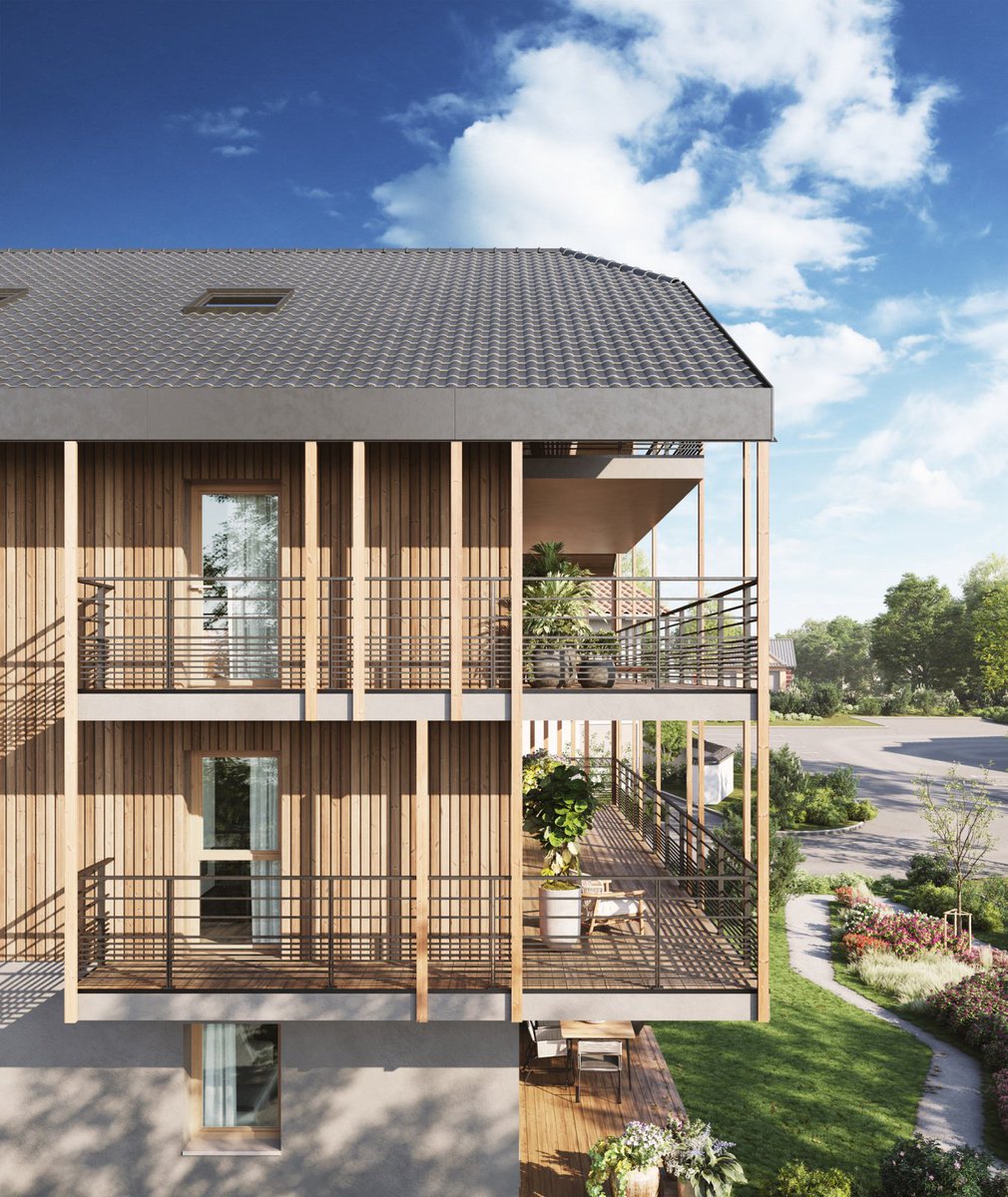 vwartclub's tweet photo. "Prélude"
By @oxygen_archviz
.
Prélude reinterprets the vernacular architecture of Haute-Savoie - where timber-clad upper levels, deep-eaved roofs and recessed loggias shape a contemporary presence.
Developer: PRIAMS
Architecture: AER Architectes
.
#architecture #visualization https://t.co/OhNcznI9rL